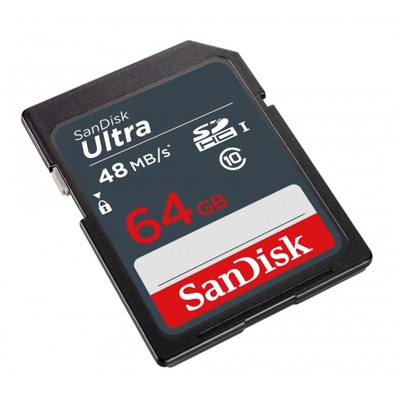 SanDisk Ultra 48MB/s 64GB Class 10 SD SDHC SDXC 320X UHS-I HD Flash Memory Card