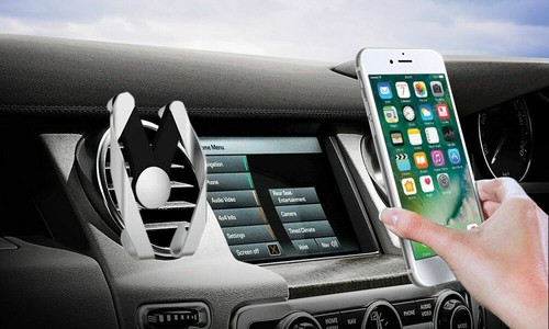 Bracket Shaped Magnetic Adjustable Car Air Vent Mounts Phone GPS Stand Holder - Picture 3 of 17