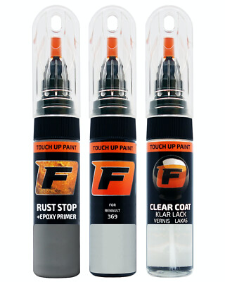 für RENAULT 369 BLANC GLACIER LACKSTIFT Reparatur Set Autolack Kratzer