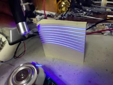 Rotating Polygon Mirror Laser Scanner Makes 8 Lines for Raster Scanning