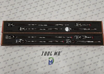 #ad Snap on Tools NEW 8pc 3 8quot; Drive 100 Tooth Fixed amp; Flex Head Ratchet Foam Sets $1362.95