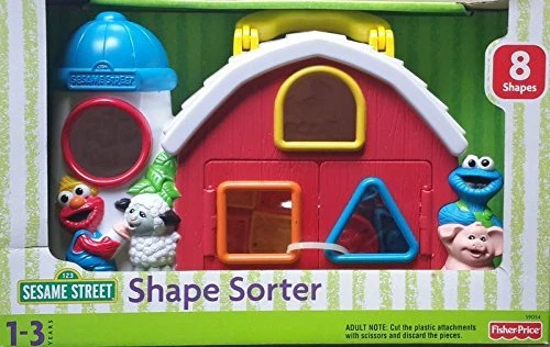 SESAME STREET BARN SHAPE SORTER 2003 RARE NEW