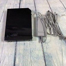 Nintendo Wii Console Black RVL-101 w AC Adapter - Untested for Parts or Repairs