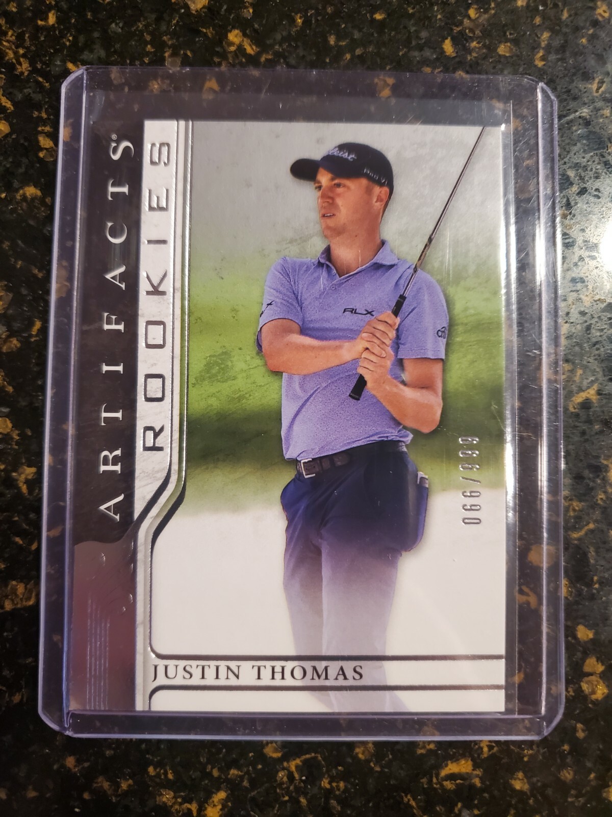 Justin Thomas, 2021 Upper Deck Artifacts, Rookies /999, Rookie Card