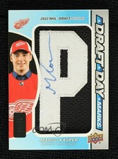 2023-24 Upper Deck SP Game Used Draft Day Marks 31/35 Marco Kasper Auto 13dl