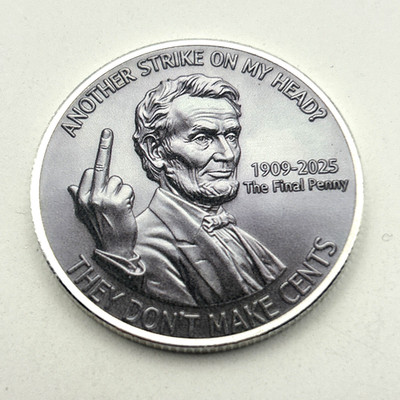 Funny Cent Tribute RIP 232 Years Philadelphia Penny (2D Flat) Coin Medal D22