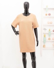 GANNI Loose Fit Dress Ribbed Beige Daisy M