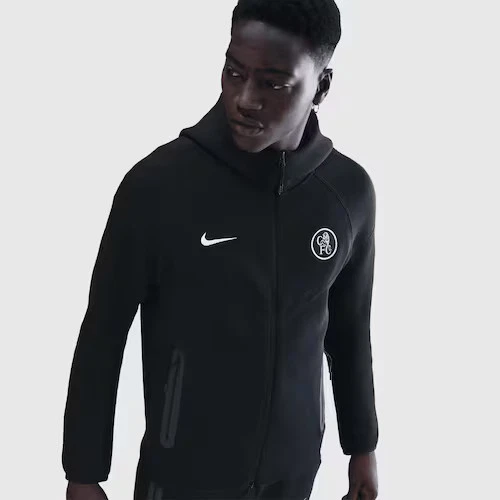 Chelsea Nike Tech Fleece Jacket - Black