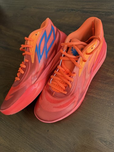 Puma LaMelo Ball MB.02 Supernova Mens 13 Fiery Coral Orange 376442-01