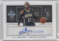2013-14 Panini Innovation Main Exhibit Signatures 183/199 CJ Watson #22 Auto 4a1