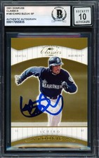 Ichiro Suzuki Auto Signed 2001 Donruss Classics Card 146 Sig 10 533/585 Beckett