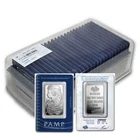 Box of 25 - 1 oz Pamp Suisse Lady Fortuna .999 Fine Silver Bar in Assay Card