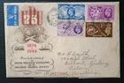 1949 GB UPU Universal Postal Union Illustrated FDC Nottingham to VictoriaCDS