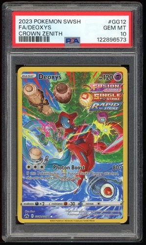 Deoxys GG12/GG70 PSA 10 - Crown Zenith - Pokemon Card Game