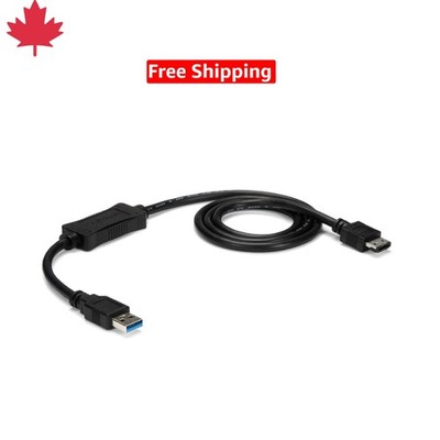 3ft USB 3.0 to eSATA Adapter Cable for High-Speed HDD/SSD Connections