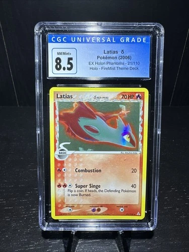 2006 Pokemon Latias (Delta Species) 21/110 Holon Phantoms Holo CGC 8.5