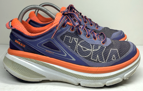 Hoka One One Sneakers Womens 7.5 Bondi 4 1007862 GFS Purple Running Gym Shoes
