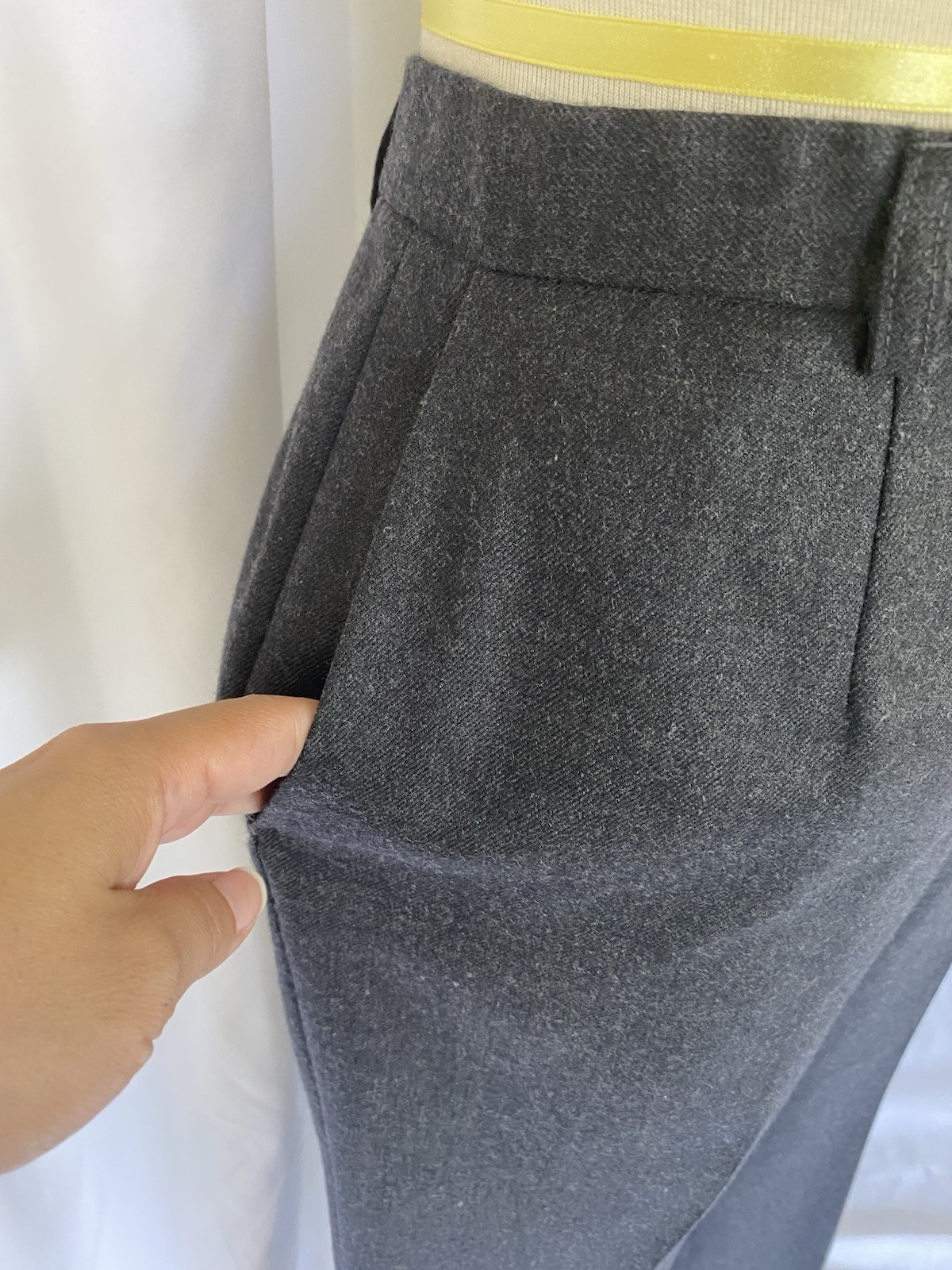 Pendleton Heather Gray Wool Straight Leg Dress Si… - image 3