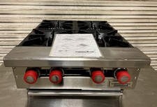 Therma-Tek TCHP24-4L 24-inch 4-Burner Countertop Gas Hot Plate - LP Propane