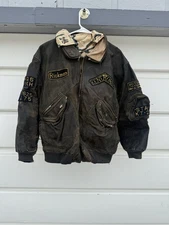 Vintage (small) Fox Run Leather Jacket British Car And Bike Fair