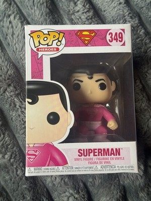 Funko Pop! Superman Pink Breast Cancer Research Foundation #349 Pop Heroes Originalverpackt