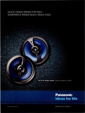 2004 ? PANASONIC Car Speakers Hi-Phi  print ad ? 2000s Y2K CA-26