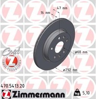 2X Zimmermann Bremsscheibe Coat Z 470.5413.20 FüR Mercedes Citan W420 Tourer EQT
