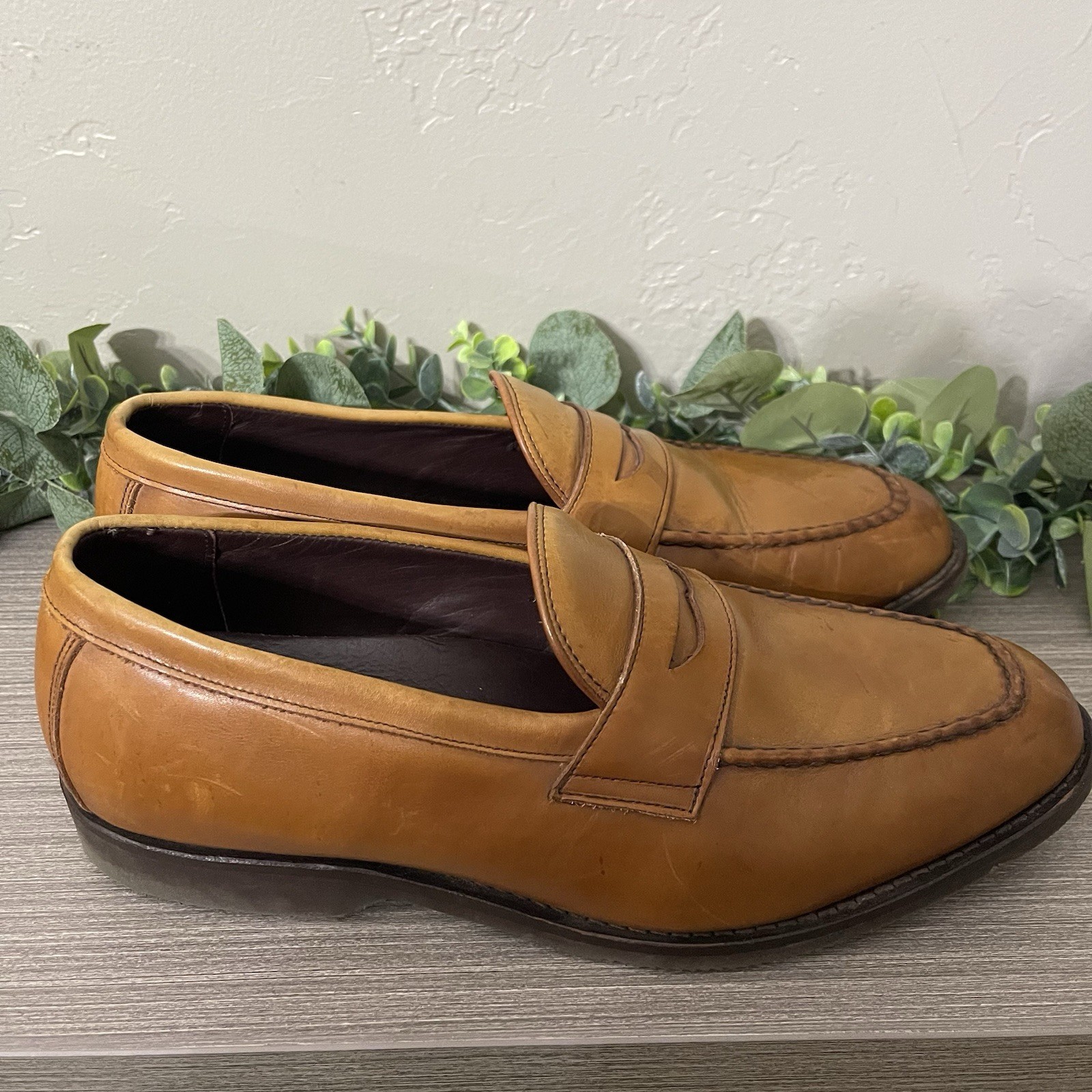 Allen Edmonds 3033 Road Warriors Dress Penny Loafers Men's Size 11 3E EEE Wide