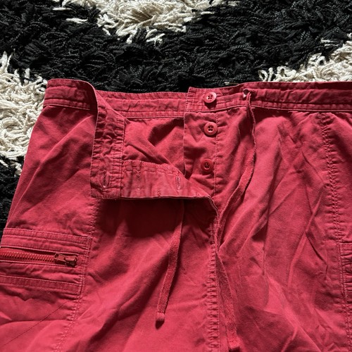 I.E. Relaxed Bright Red Cargo Maxi Skirt Women’s 6 - Picture 7 of 7