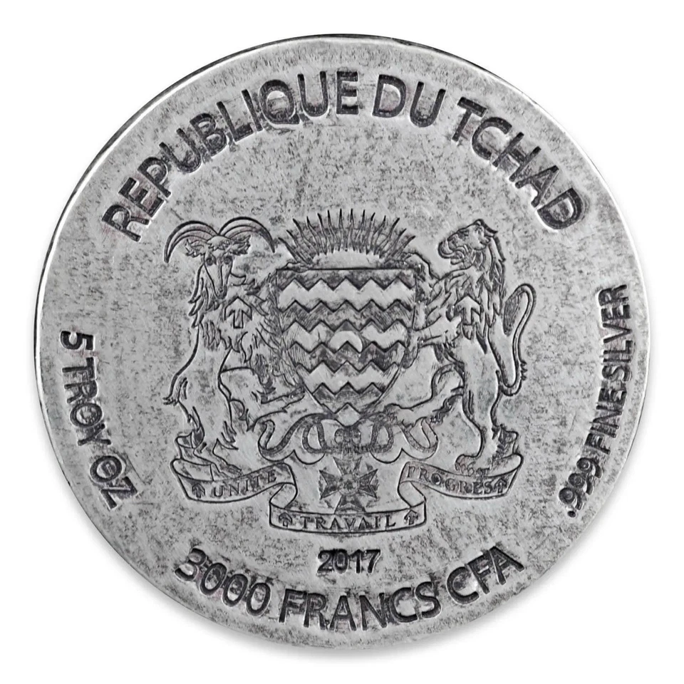 2017 5oz Silver - Nefertiti Egyptian Relic Series - Republic Of Chad - Image 2 of 4