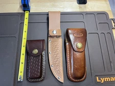 Lot of 3 Knife Sheaths Ka-bar Kabar brand and two unbranded sheaths
