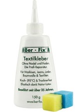 150g Ber-Fix Textilkleber Stoffkleber Stark Waschbar Biologisch - Einfach