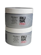 2-Pack Rusk Pro POLISH 03 Gloss Hair Wax - Full Size 3.4oz Each POLISH03 Sealed