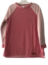Marley Lilly Women’s Size Small Pink Sweatshirt/Fleece Inside Preppy Comfy Top