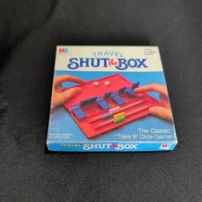 Milton Bradley Shut the Box Game Travel Edition Complete Vintage 1984