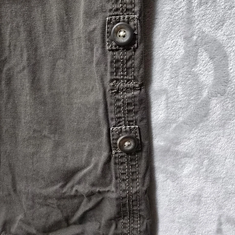 Pantalones Convertibles Merona Capri Rodilla Pantalones Cortos 16 Carga Verde Ejército Gorpcore Exterior Foto 2 de 4