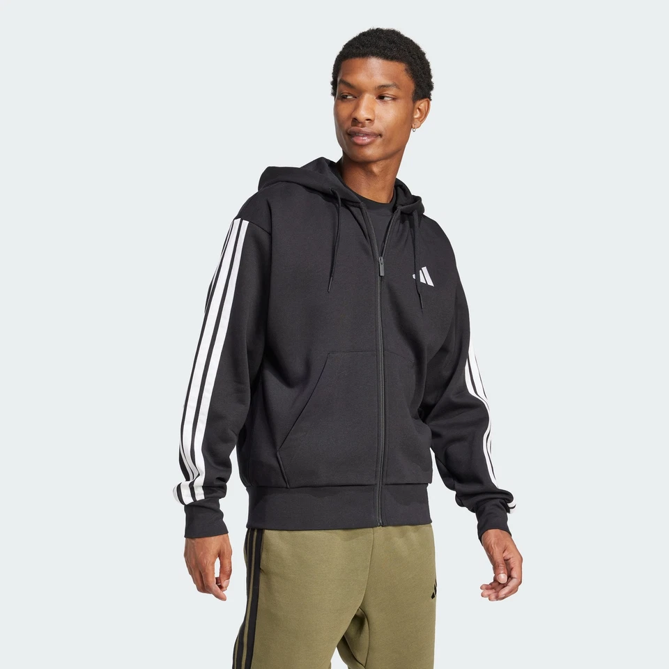 adidas Sportswear AU Men Lifestyle Essentials 3-Stripes Fleece Hoodie - image 3 of 4
