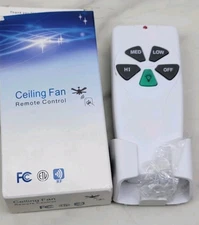 Remote For Ceiling Fan & Light Hampton Bay Harbor Breeze Hunter Wall Mount 9v