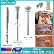 USA Dental 3DDX Anchor Pin Fixation Drill Guided Sleeves Implant Denture Plate