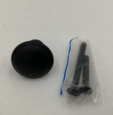 Pottery Barn Mercer Cabinet Knob Matte Black Small 1" diam #D419Z READ