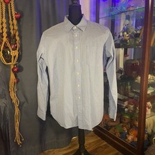Mens Tall XL Eddie Bauer Wrinkle Stain Resistant Button Down Long Sleeve Shirt