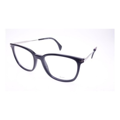 Tommy Hilfiger Brille Herren Damen  Schwarz Rechteckig TH1558 807 Kunststoff