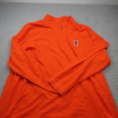 Tommy Bahama Island Zone Sweater Mens 3XL Orange 1/4 Zip Long Sleeve Pullover