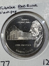 1977 Winnipeg Jubalee Red River Good for 1 Dollar Token