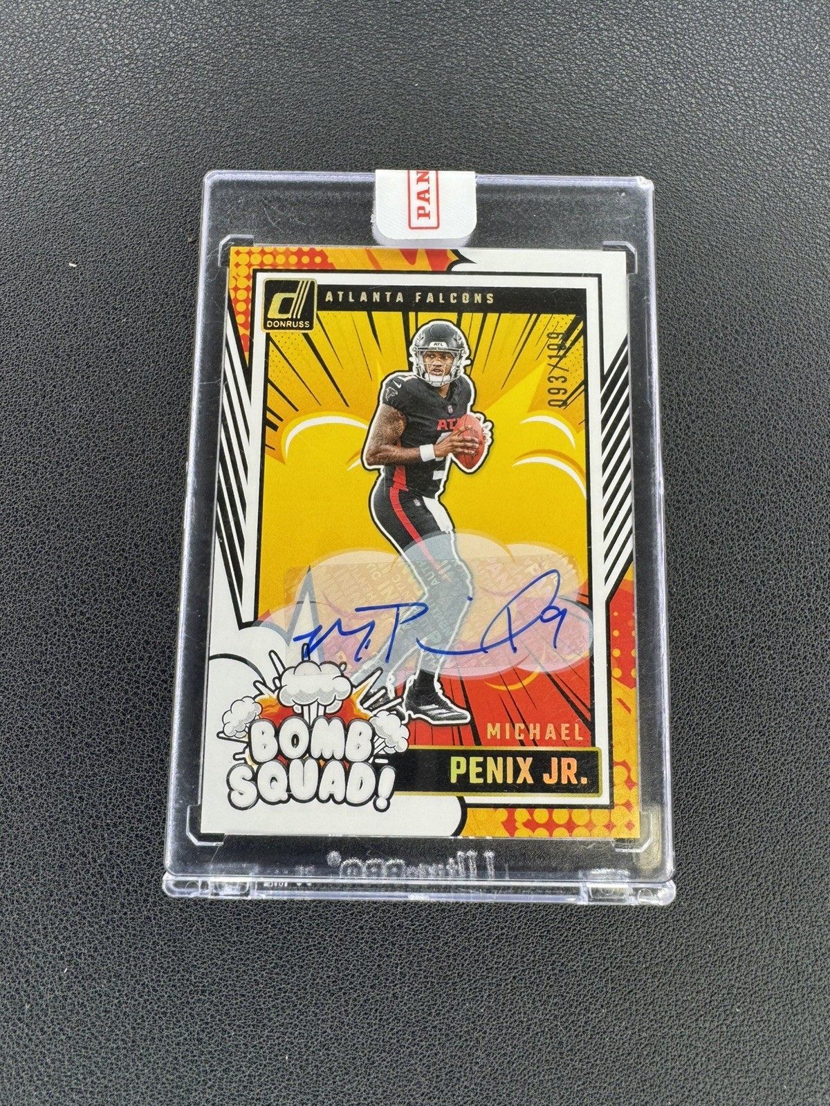 2024 Panini Donruss Michael Penix Jr Bomb Squad Auto /199 #1