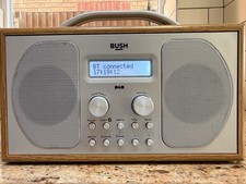 Bush MK92NW DAB/FM Radio Silver/Wood Unit