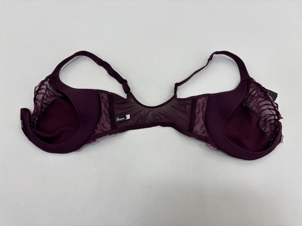 Sujetador minimizador Felina Paramour Angie berenjena cierre frontal bordado 38H nuevo con etiquetas Foto 4 de 4