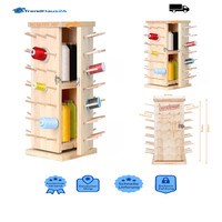 Rotierender Holz Fadenhalter 93 Spulen 360 Drehbar NäH