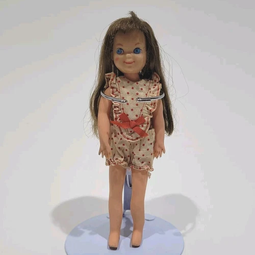 Vintage Barbie Tutti Doll Brunette  1965 Japan Mattel Tutti Jumpsuit