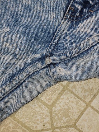 Vintage Jordache Damen Acid Wash Shorts Größe 9 roher Saum abgenutzt - Bild 5 von 11